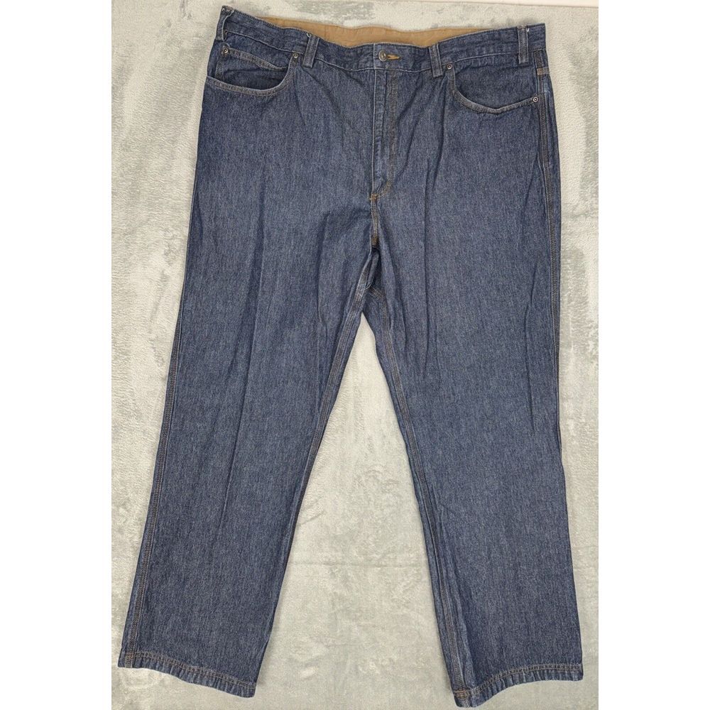 Duluth Trading Co Jeans Men 44x32 Blue Flex Ballroom Relaxed‎ Fit Denim EUC